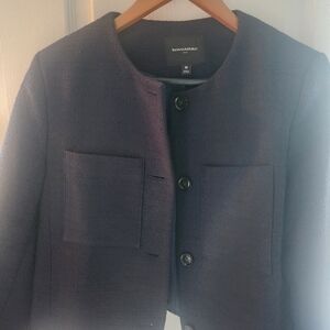 Banana Republic Dark Blue Crop Jacket